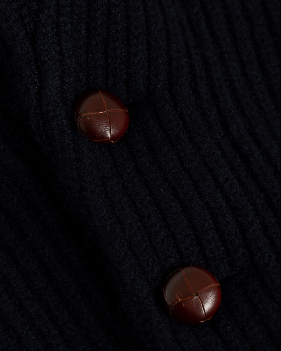 Homme | Pulls Et Tricots | Drake's | Lambswool Shawl Cardigan Navy