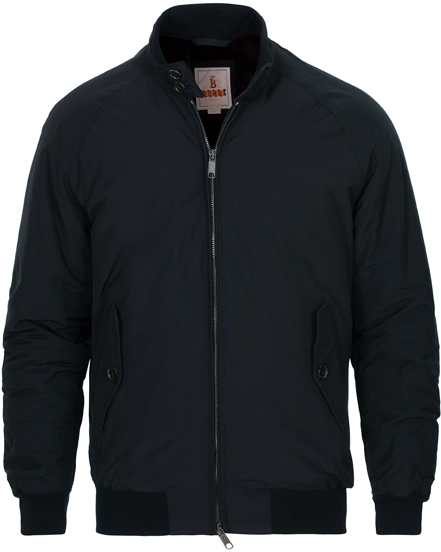 Homme | Manteaux Et Vestes | Baracuta | G9 Fake Fur lined Harrington Jacket Dark Navy