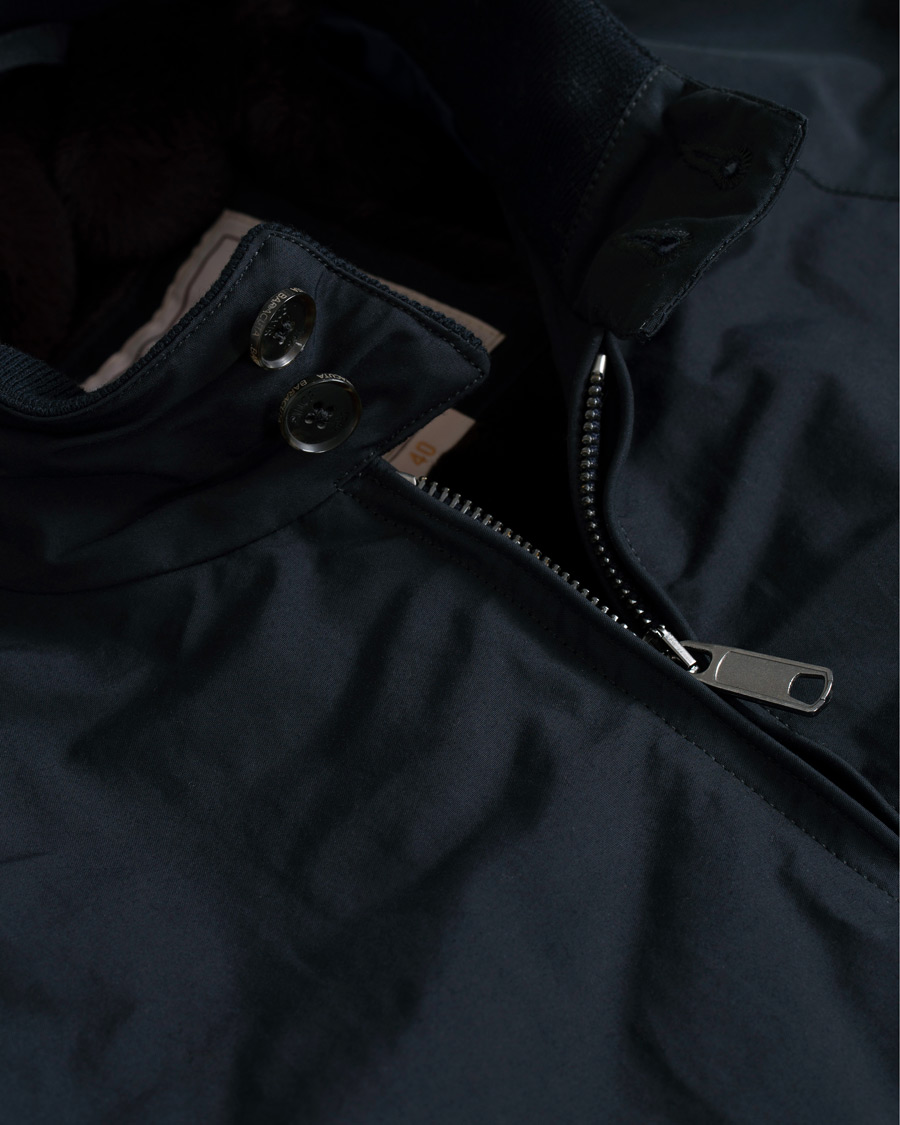 Homme | Manteaux Et Vestes | Baracuta | G9 Fake Fur lined Harrington Jacket Dark Navy