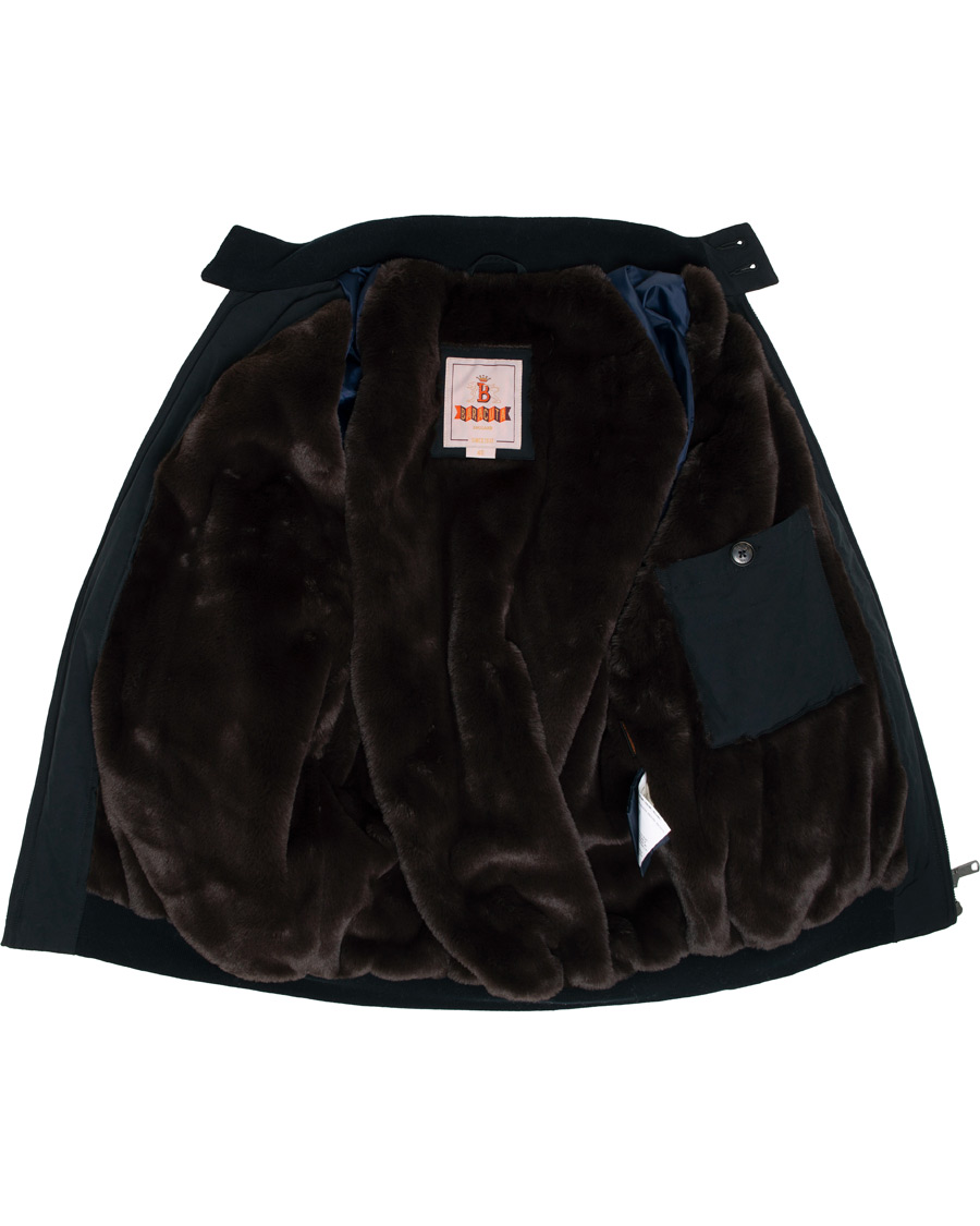 Homme | Manteaux Et Vestes | Baracuta | G9 Fake Fur lined Harrington Jacket Dark Navy