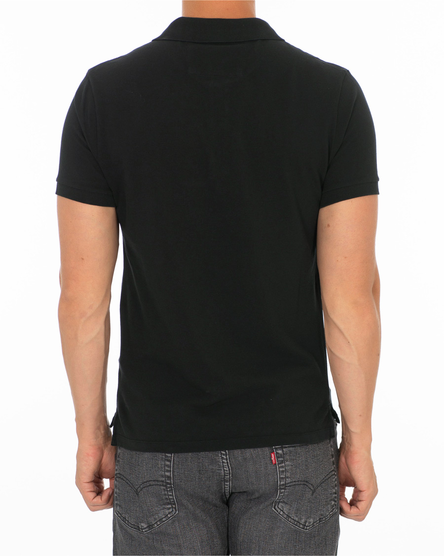 Homme | Polos | C.P. Company | Short Sleeve Logo Polo Shirt Black