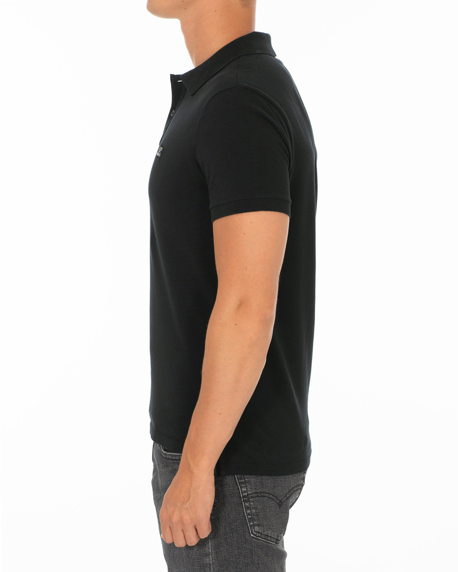 Homme | Polos | C.P. Company | Short Sleeve Logo Polo Shirt Black