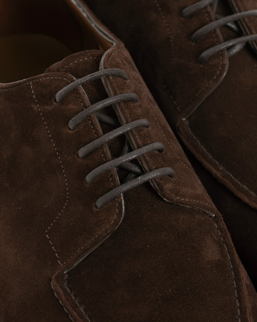 Homme | Edward Green Dover Split Toe R2 Sole Derby Mink Suede | Edward Green | Dover Split Toe R2 Sole Derby Mink Suede