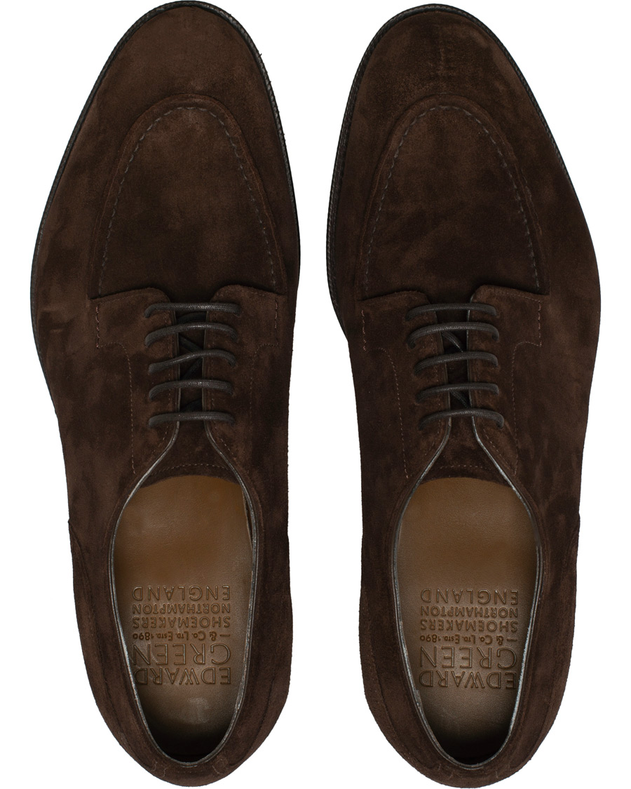Homme | Edward Green Dover Split Toe R2 Sole Derby Mink Suede | Edward Green | Dover Split Toe R2 Sole Derby Mink Suede