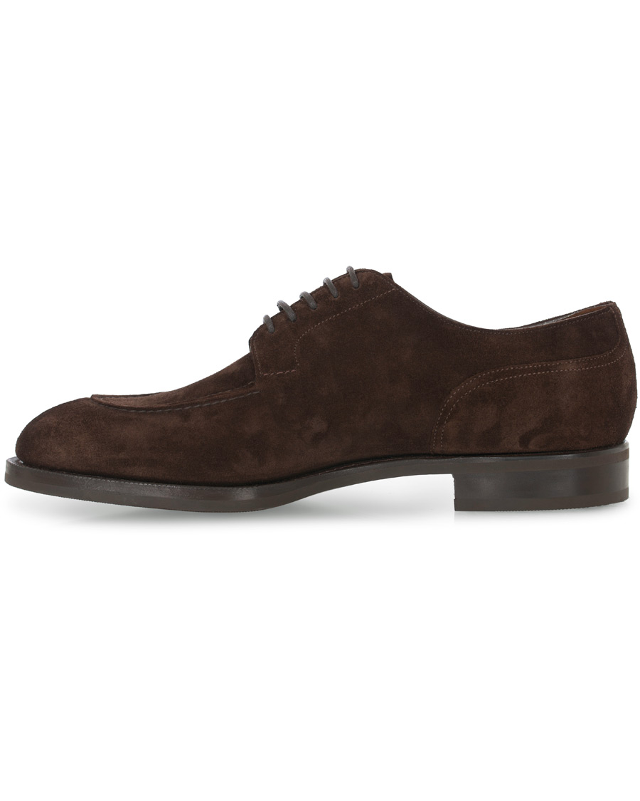Homme | Edward Green Dover Split Toe R2 Sole Derby Mink Suede | Edward Green | Dover Split Toe R2 Sole Derby Mink Suede