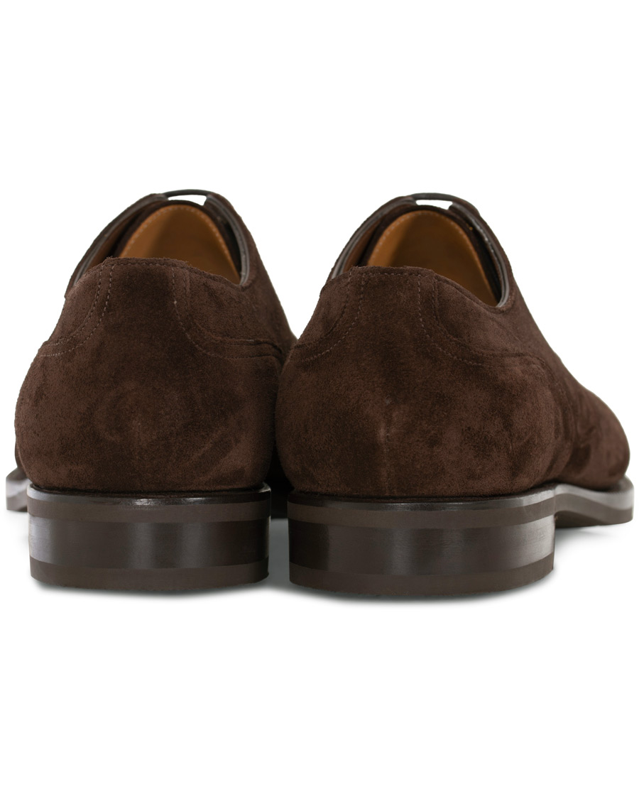 Homme | Edward Green Dover Split Toe R2 Sole Derby Mink Suede | Edward Green | Dover Split Toe R2 Sole Derby Mink Suede