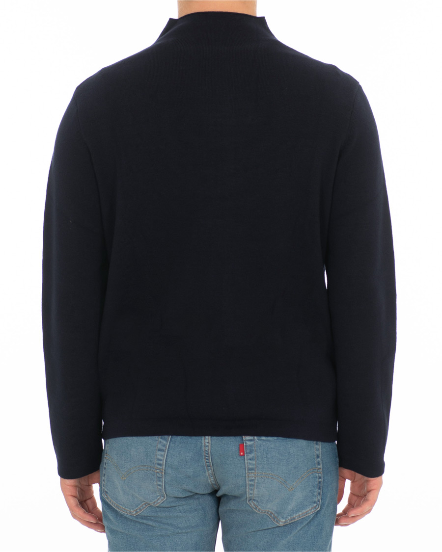 Heren | Truien | Filippa K | Leon Wool/Cotton Full Zip Cardigan Navy