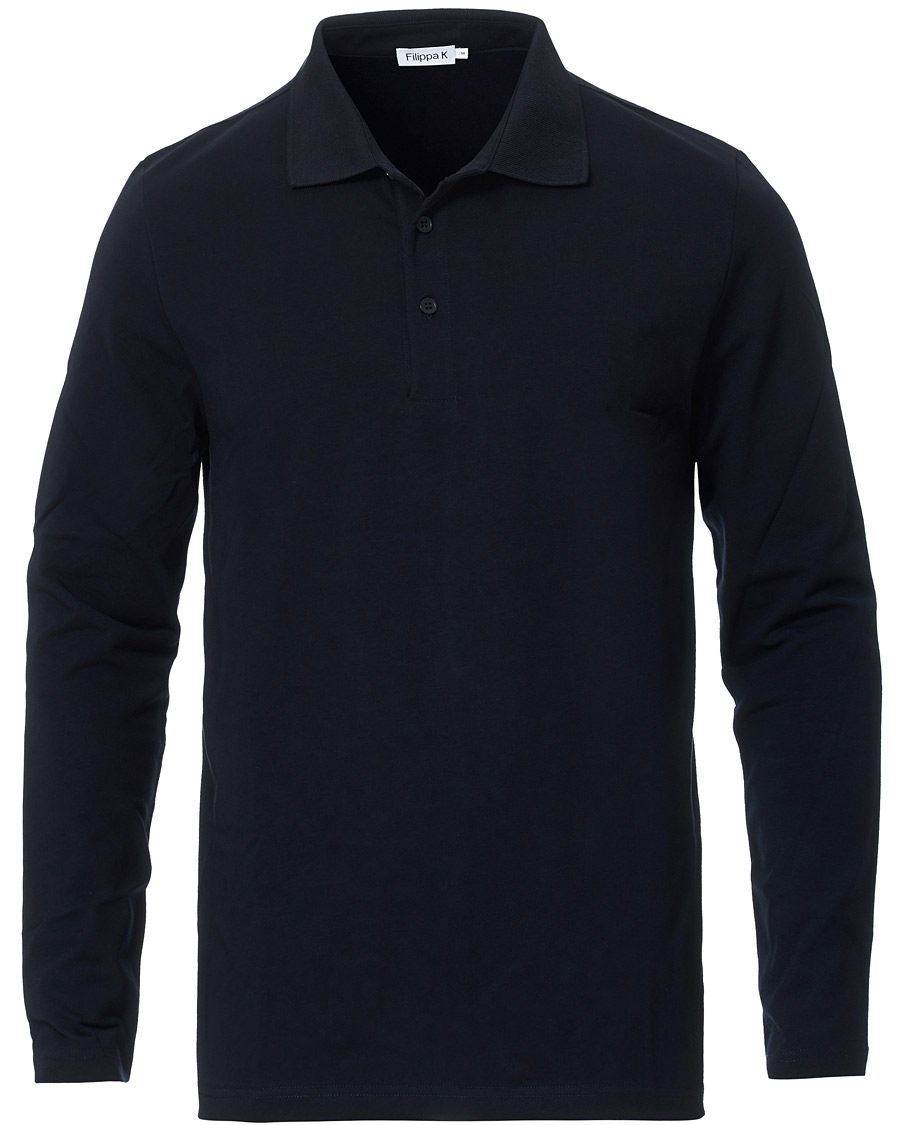 Homme | Pulls Et Tricots | Filippa K | Luke Lycra Poloshirt Navy