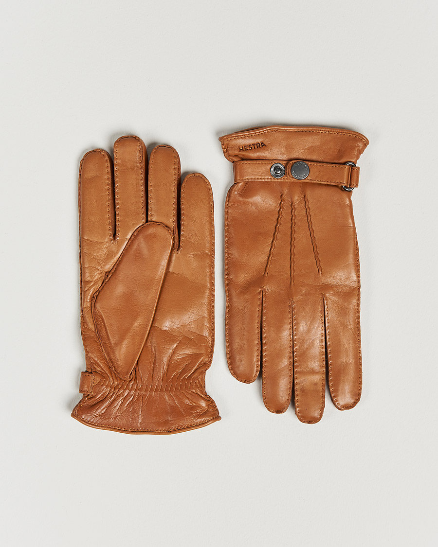 Homme | Gants | Hestra | Jake Wool Lined Buckle Glove Cognac