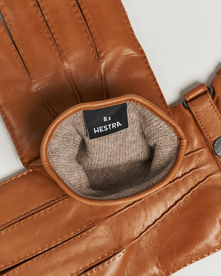Homme | Gants | Hestra | Jake Wool Lined Buckle Glove Cognac