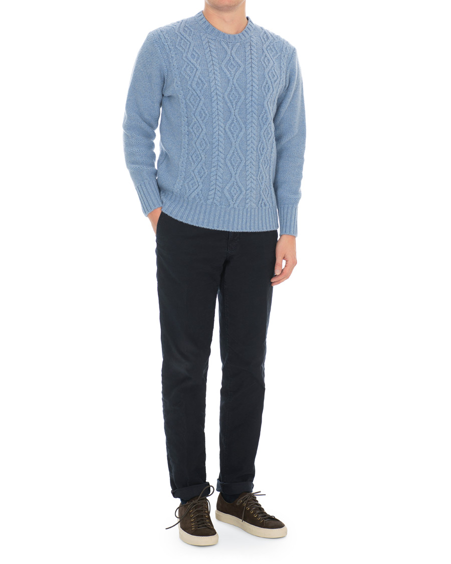 Homme | Pulls Et Tricots | Inis Meáin | Aran Beack Sweater Sky Blue