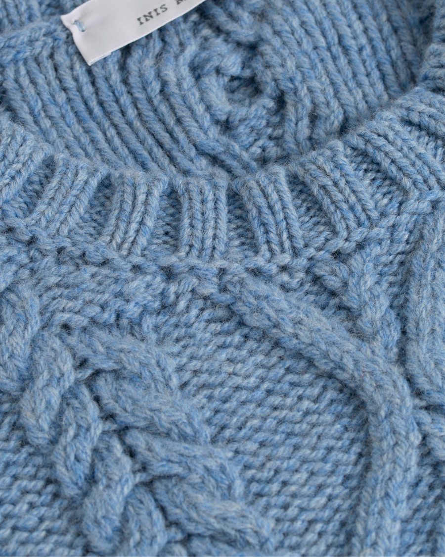Homme | Pulls Et Tricots | Inis Meáin | Aran Beack Sweater Sky Blue