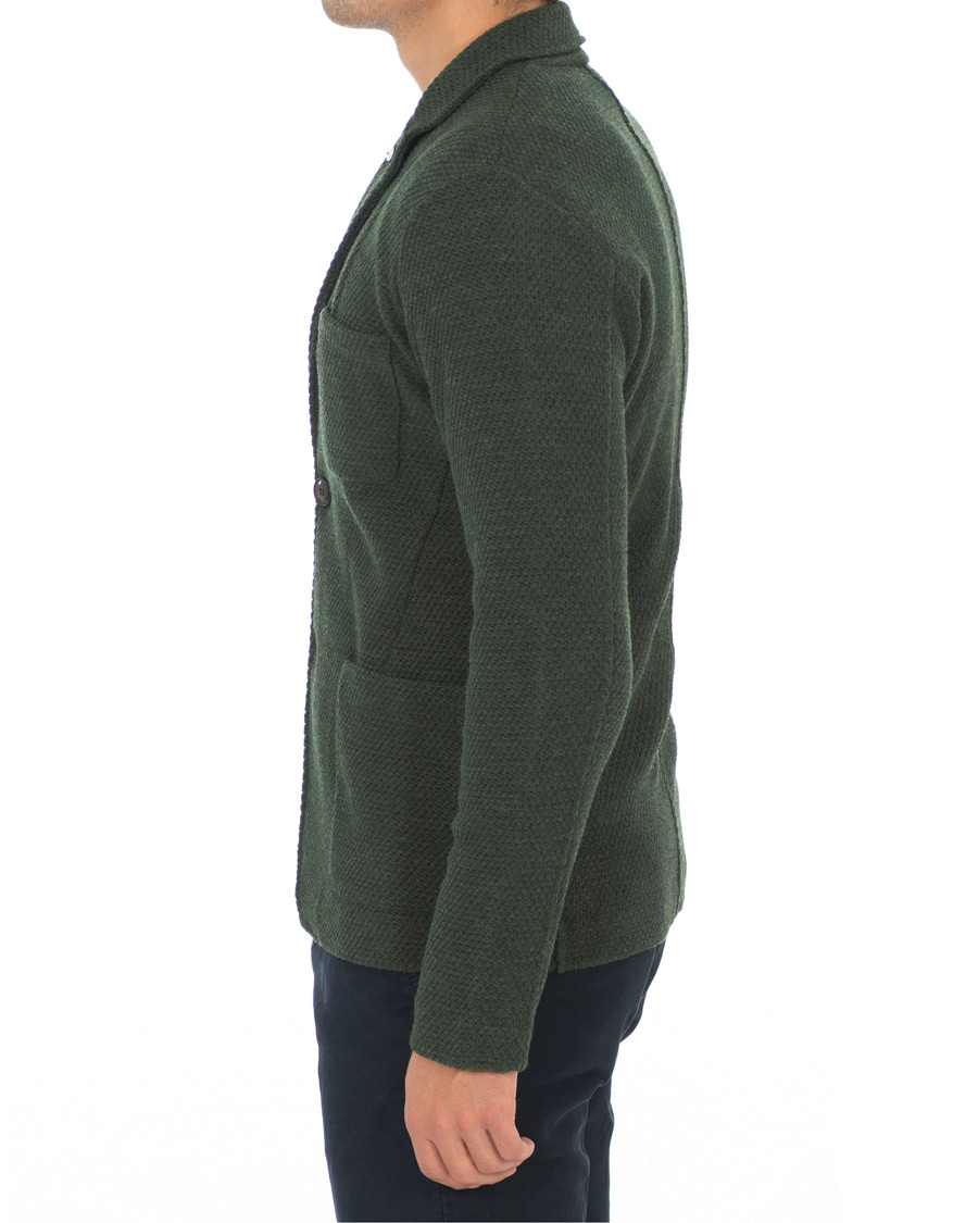 Homme | Blazers | L.B.M. 1911 | Knitted Cardigan Blazer Green
