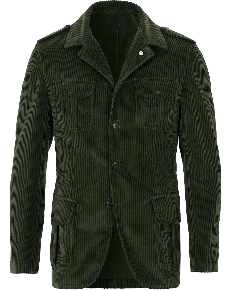 Homme | Blazers | L.B.M. 1911 | Safari Large Corduroy Blazer Green