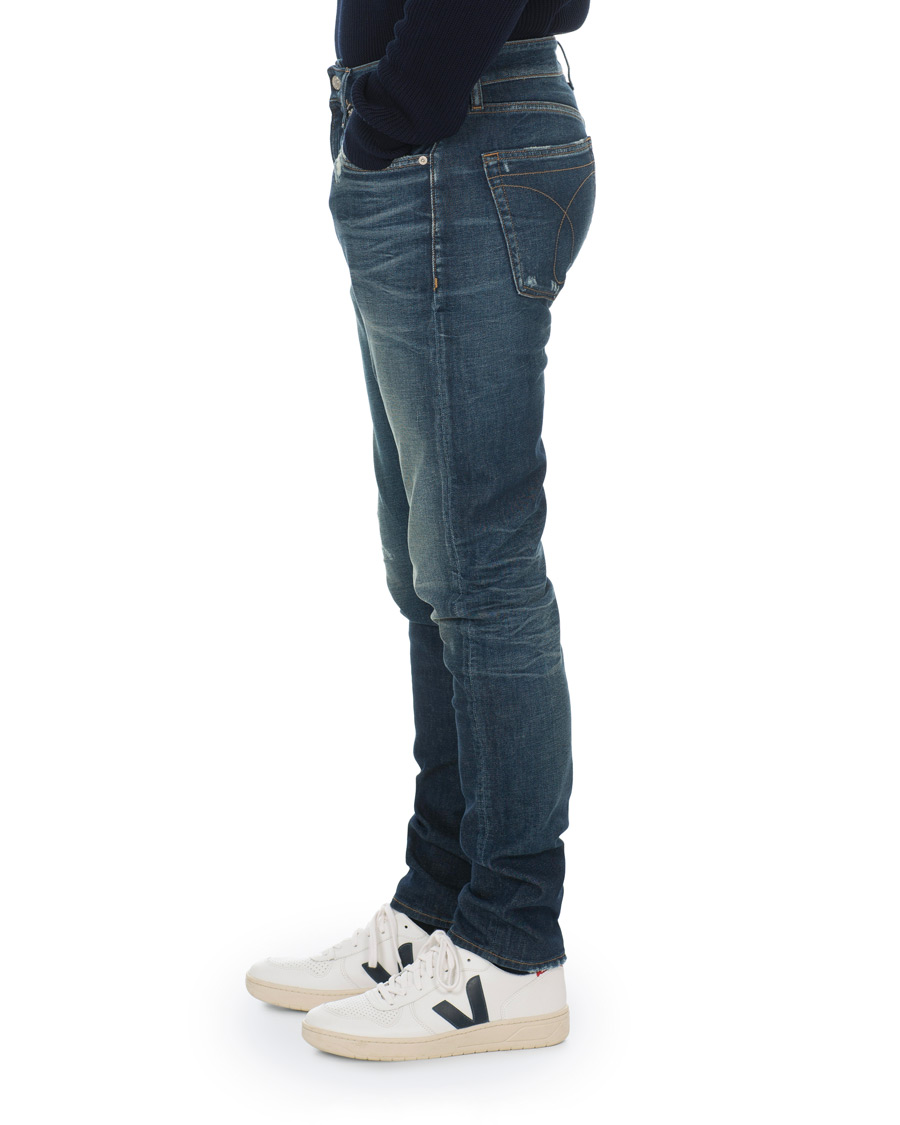 Homme | Jeans | Calvin Klein Jeans | Slim Tapered Shredded Jeans Mid Blue