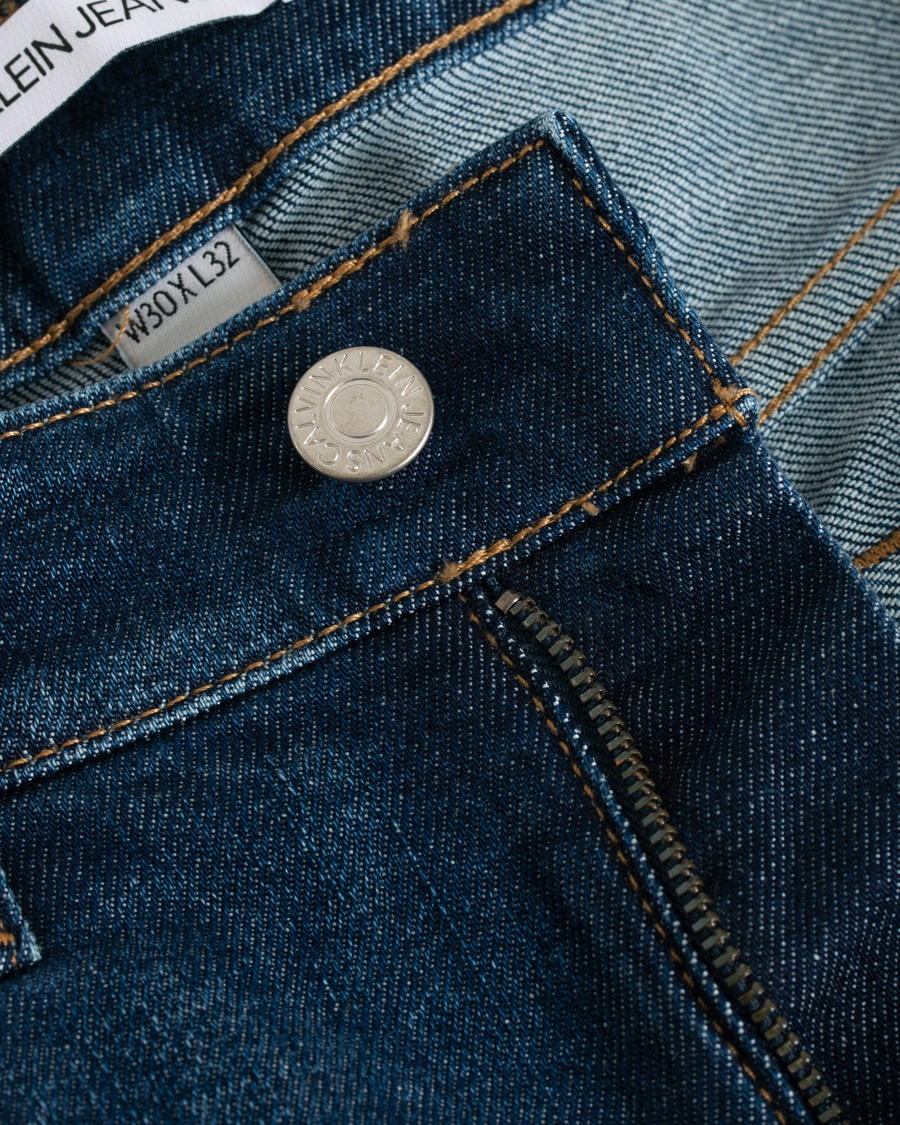 Homme | Jeans | Calvin Klein Jeans | Slim Tapered Shredded Jeans Mid Blue