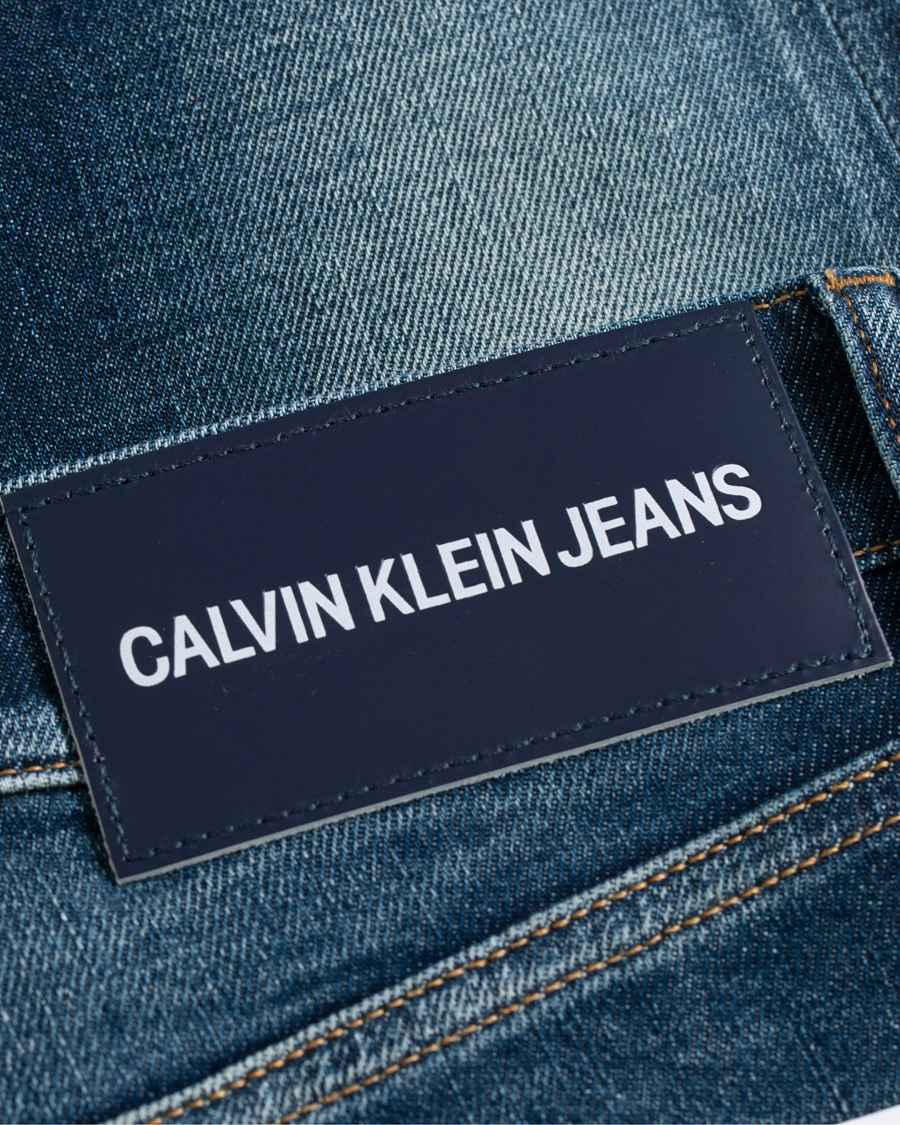 Homme | Jeans | Calvin Klein Jeans | Slim Tapered Shredded Jeans Mid Blue