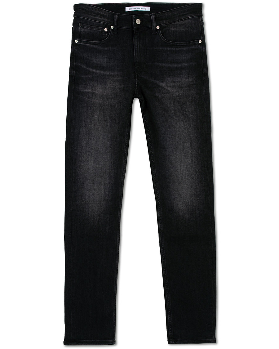 Heren | Jeans | Calvin Klein Jeans | Slim Tapered Jeans Washed Black