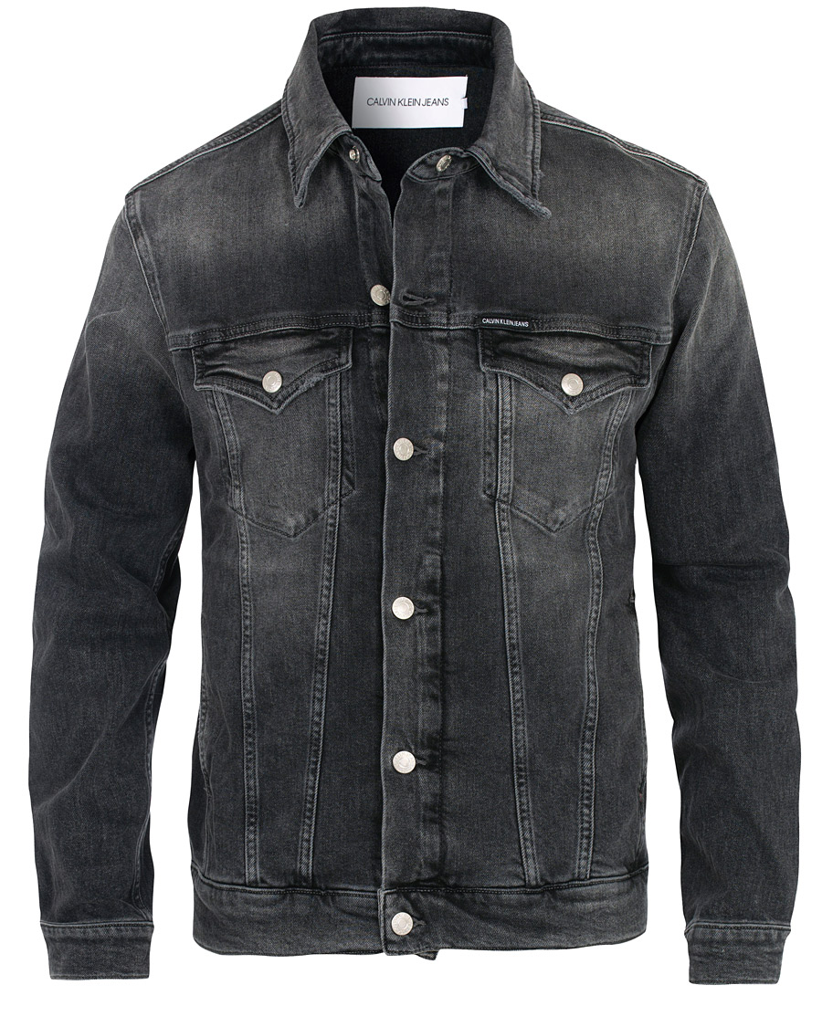 Homme | Manteaux Et Vestes | Calvin Klein Jeans | Foundation Denim Jacket Washed Black