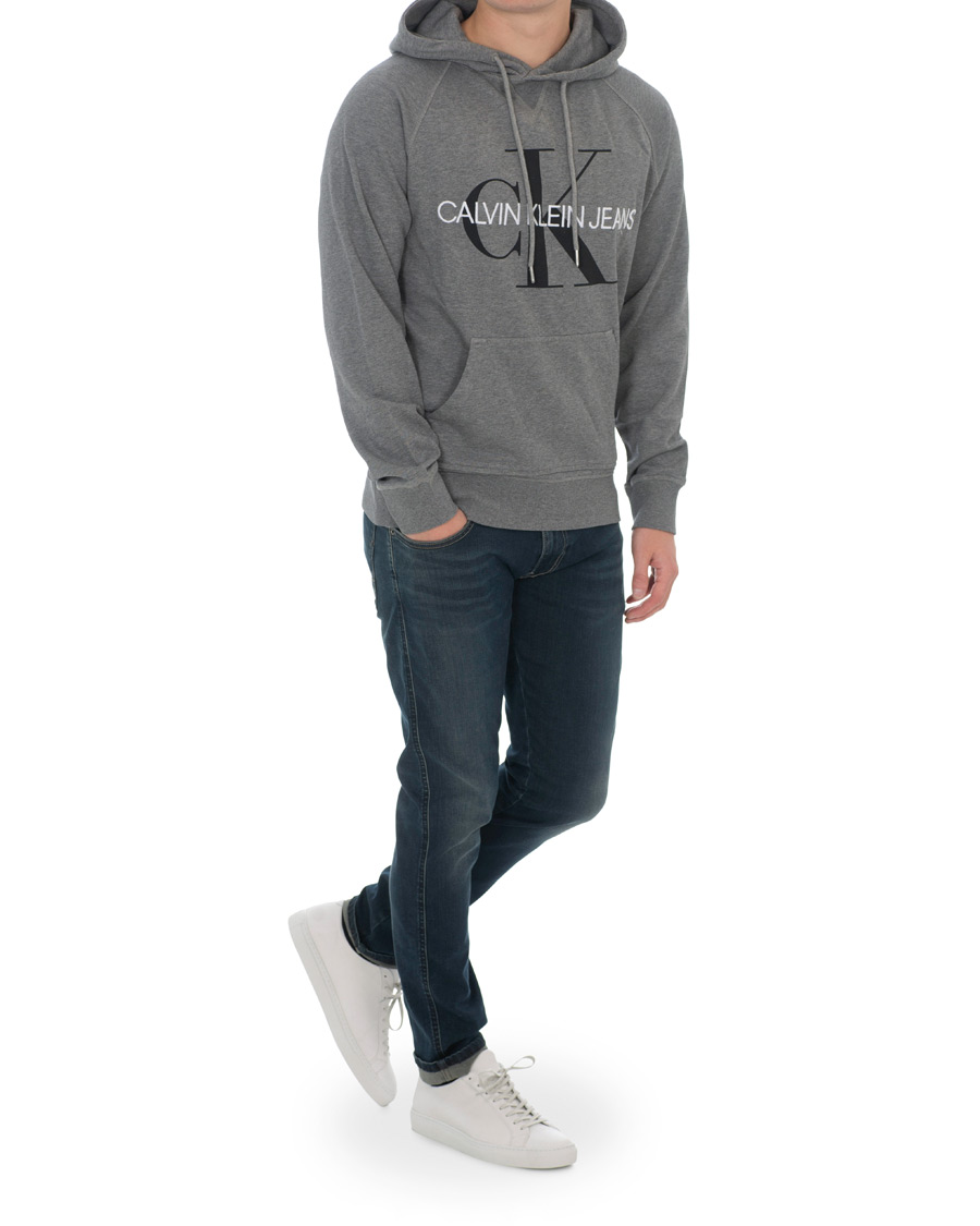 Homme | Pulls Et Tricots | Calvin Klein Jeans | Washed Monogram Hoodie Grey