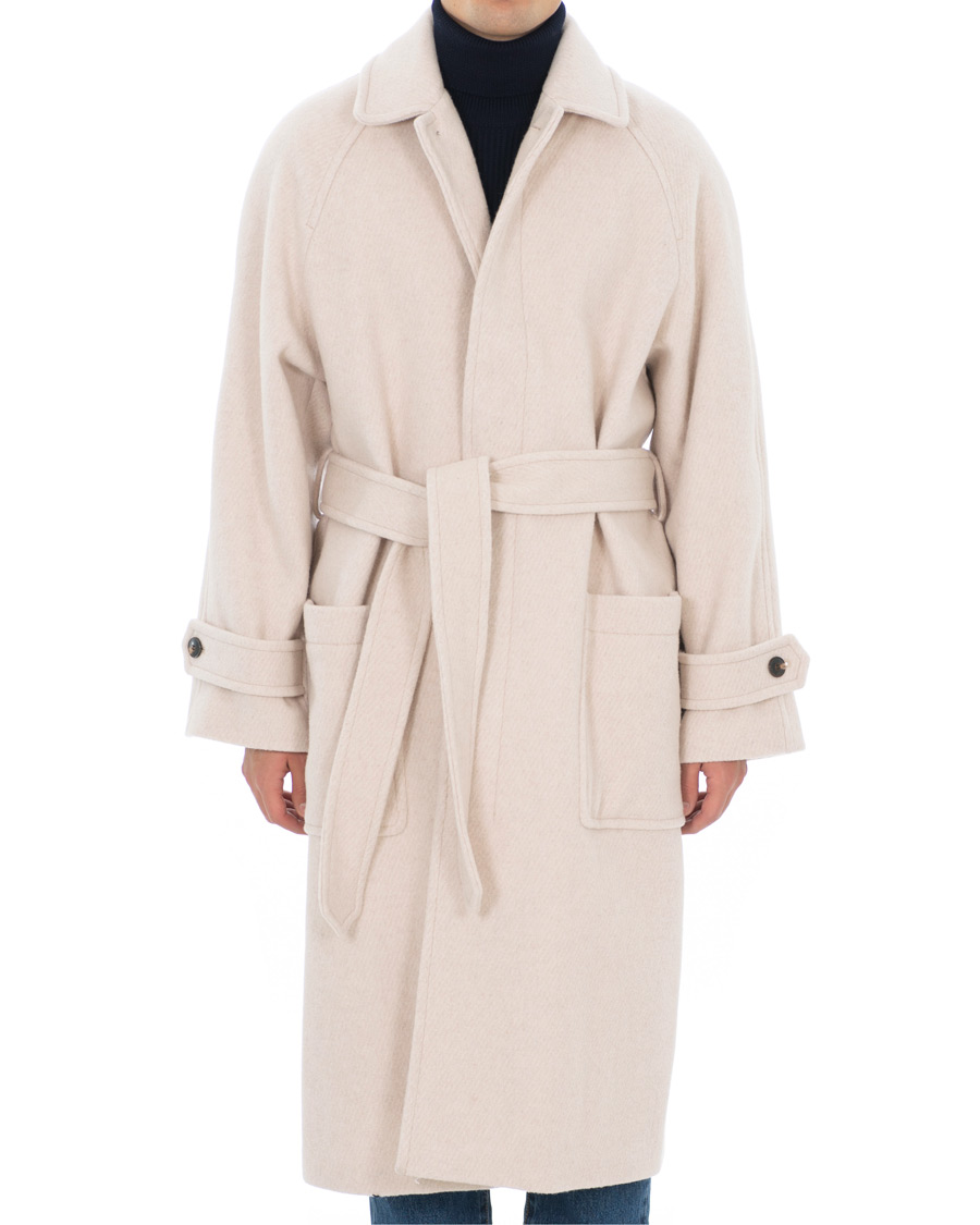 Homme | Manteaux Et Vestes | AMI | Brushed Wool Robe Coat Beige
