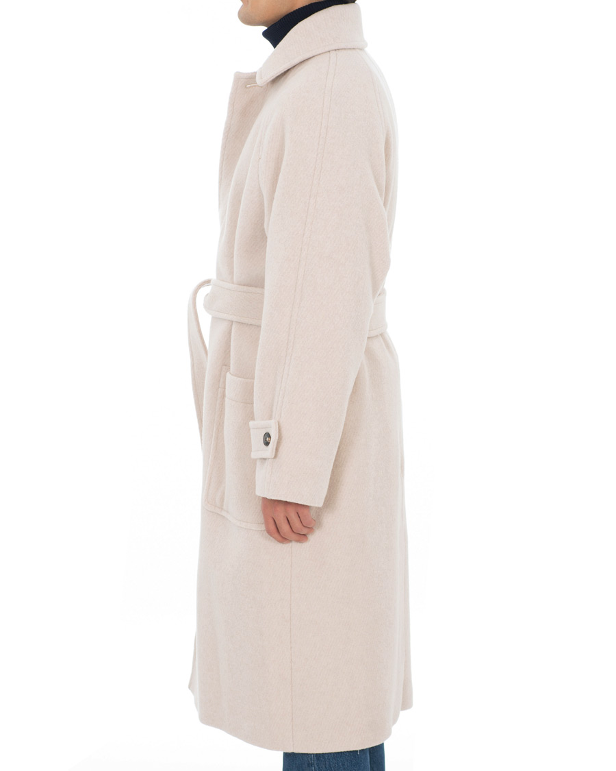 Homme | Manteaux Et Vestes | AMI | Brushed Wool Robe Coat Beige