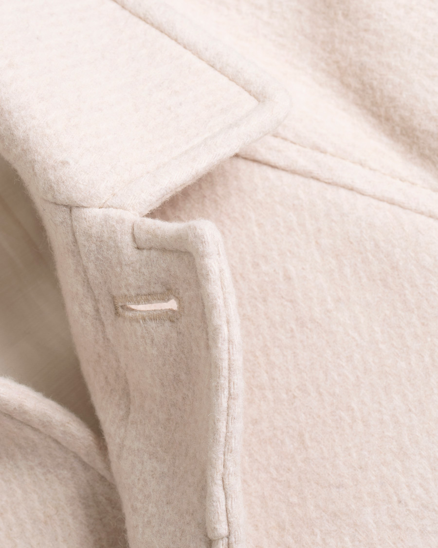 Homme | Manteaux Et Vestes | AMI | Brushed Wool Robe Coat Beige