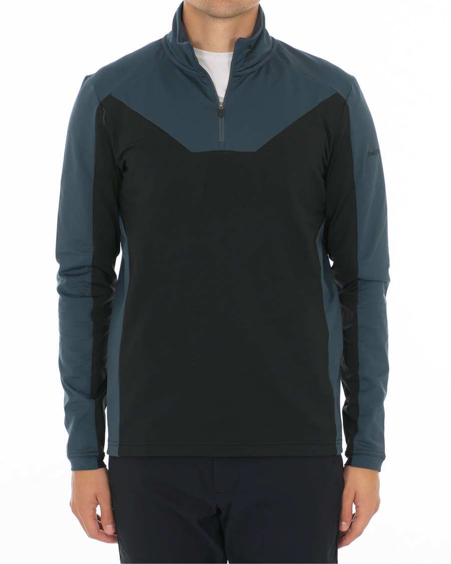 Heren | Truien | Peak Performance | Ace Mid Half Zip Black
