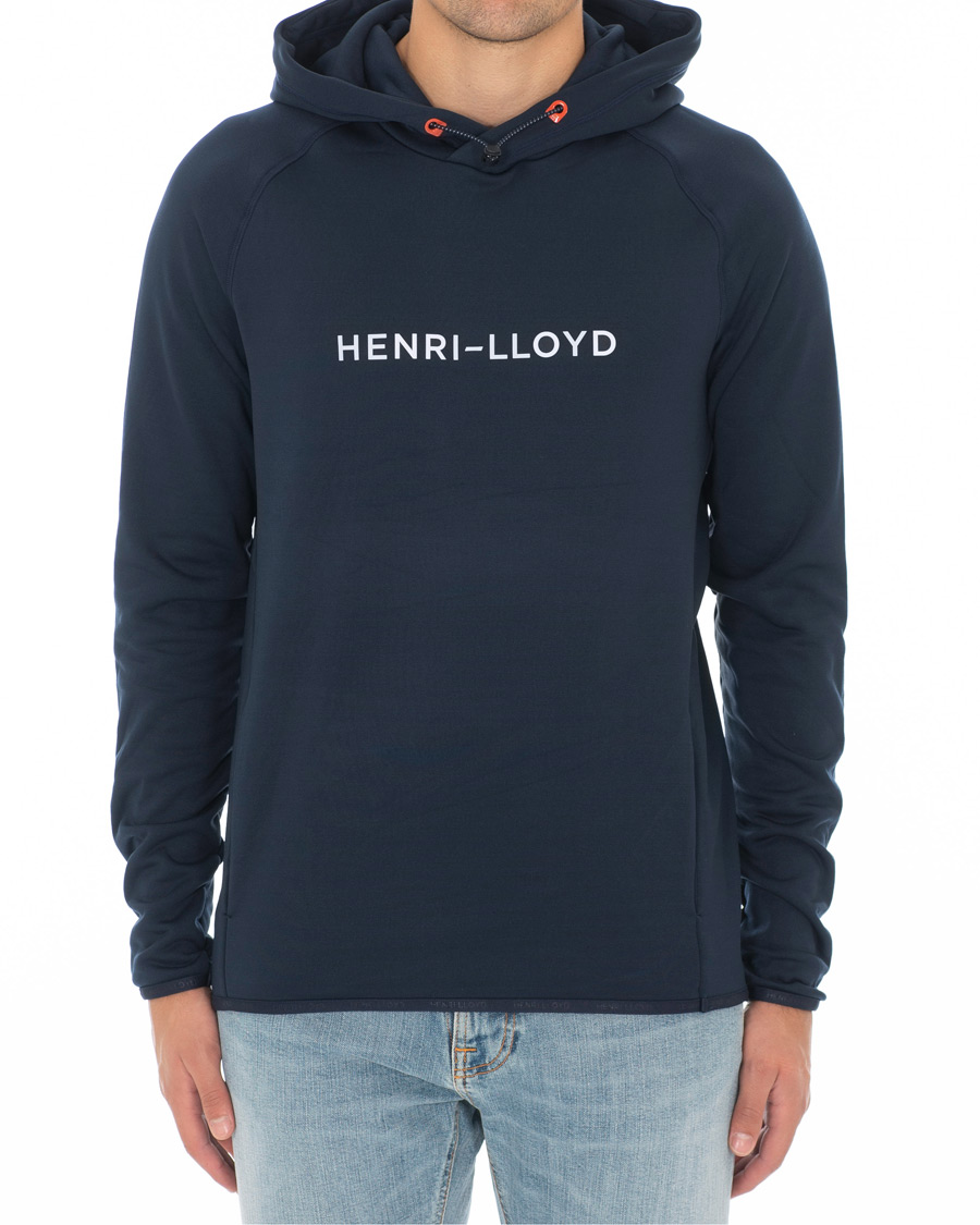 Heren | Truien | Henri-Lloyd | Henri Lloyd Fremantle Stripe Hoodie Navy Blue