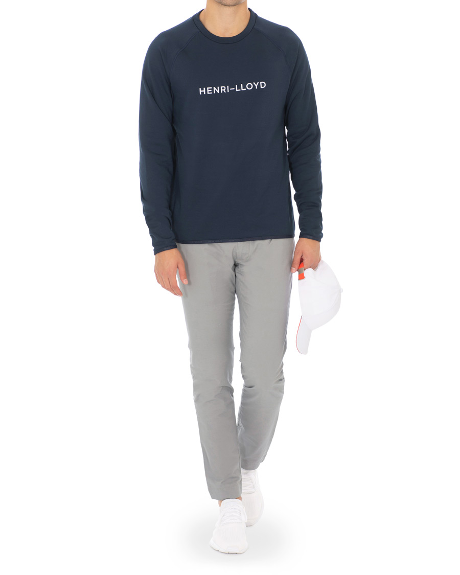 Homme | Pulls Et Tricots | Henri-Lloyd | Henri Lloyd Fremantle Stripe Crew Neck Sweatshirt Navy Blue