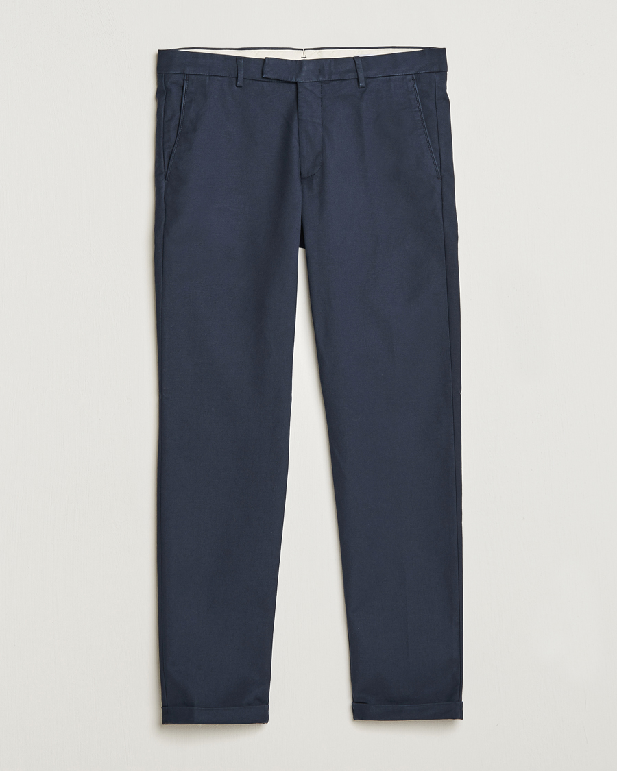 Heren | Broeken | NN07 | Scott Regular Fit Stretch Trousers Navy Blue