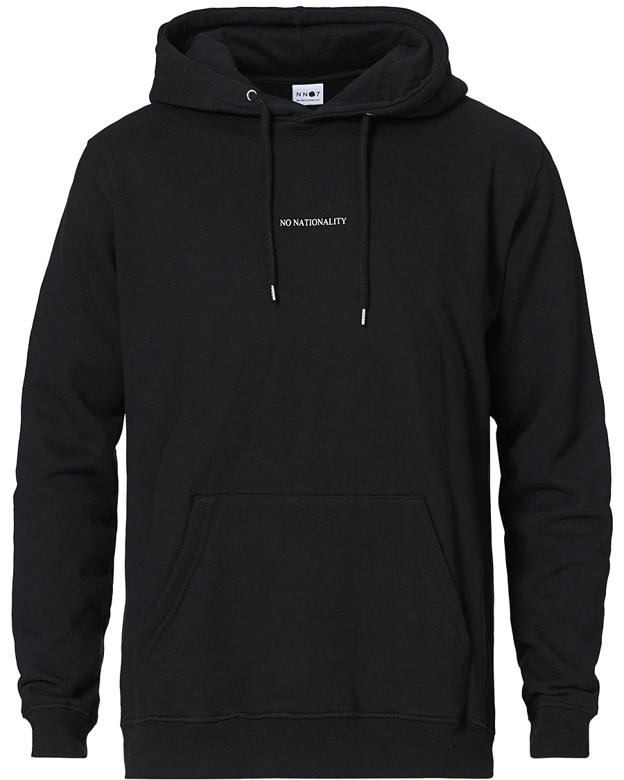 Heren | Truien | NN07 | Barrow Printed Hoodie Black