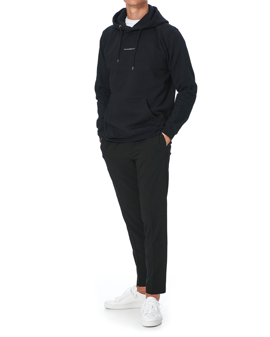 Heren | Truien | NN07 | Barrow Printed Hoodie Black