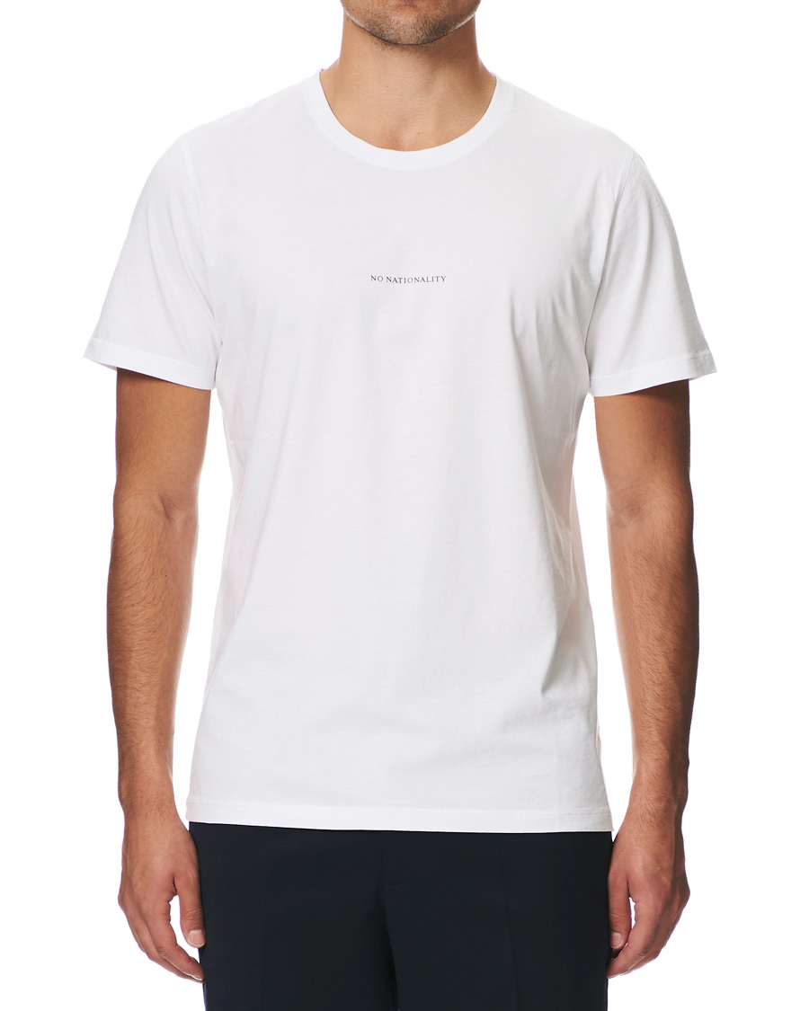 Homme | T-shirts | NN07 | Ethan Printed Crew Neck Tee White