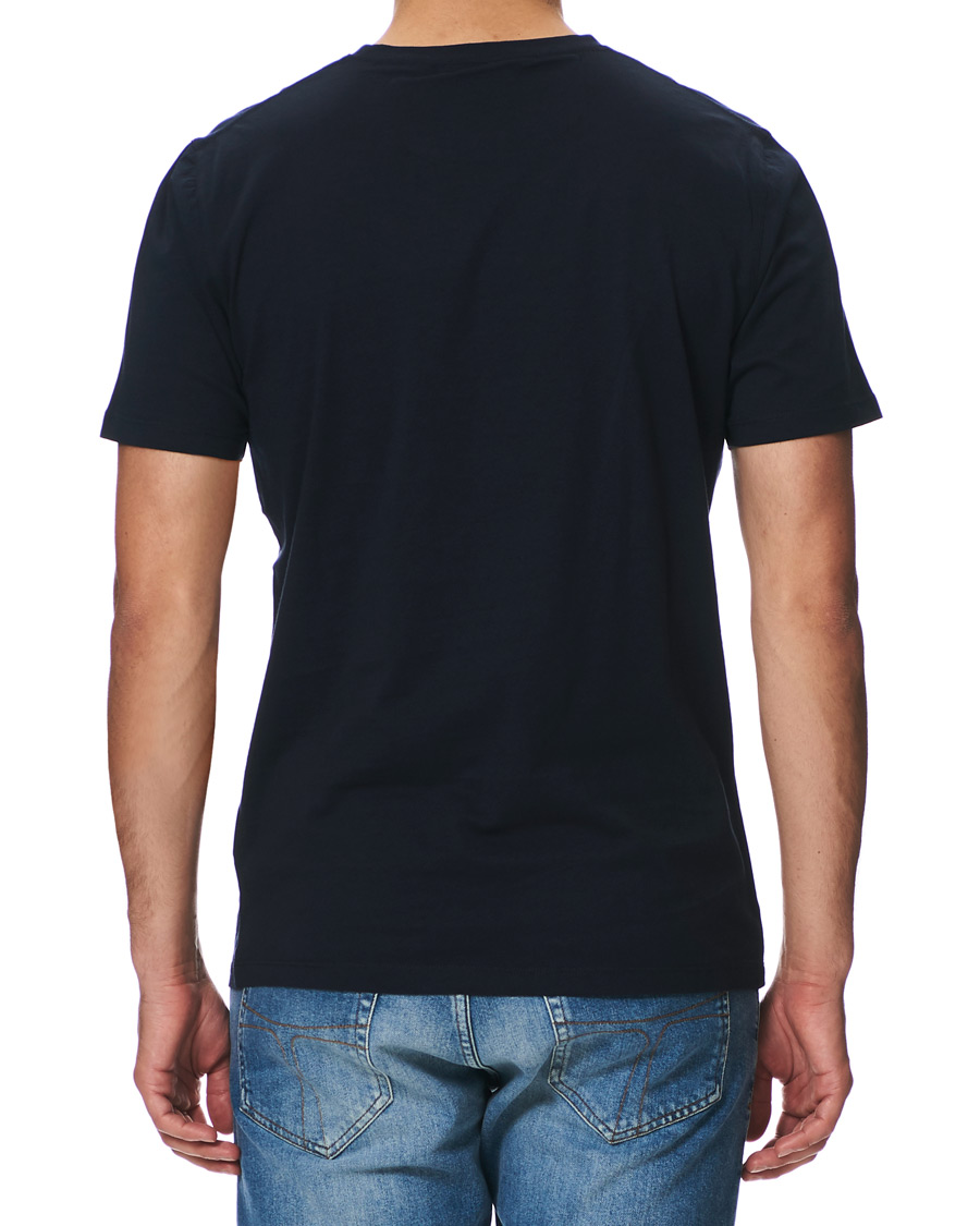 Heren | T-shirts | NN07 | Ethan Printed Crew Neck Tee Navy Blue