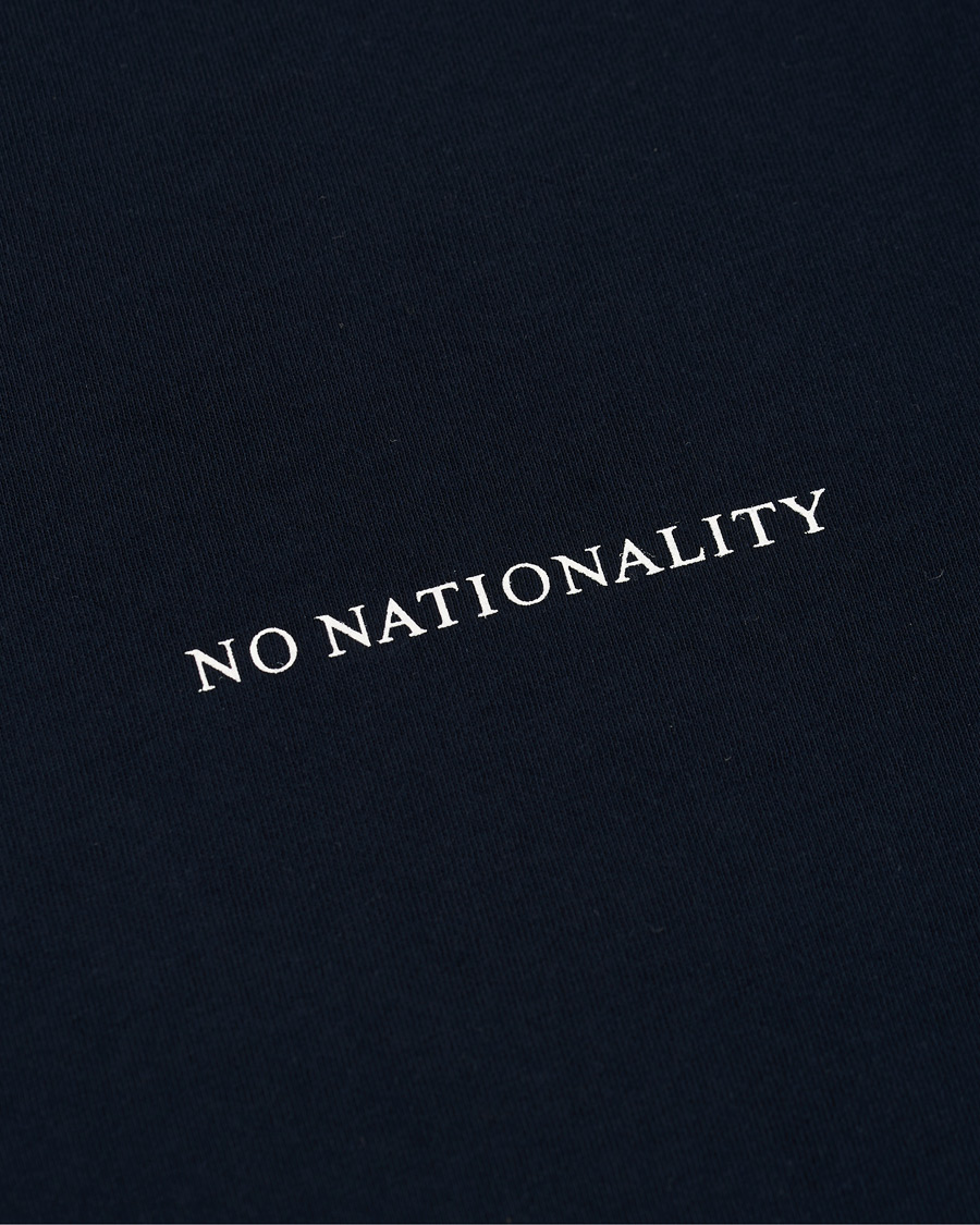 Heren | T-shirts | NN07 | Ethan Printed Crew Neck Tee Navy Blue