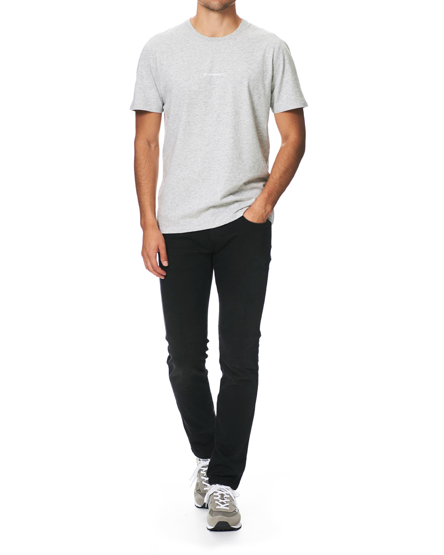 Homme | T-shirts | NN07 | Ethan Printed Crew Neck Tee Light Grey Melange