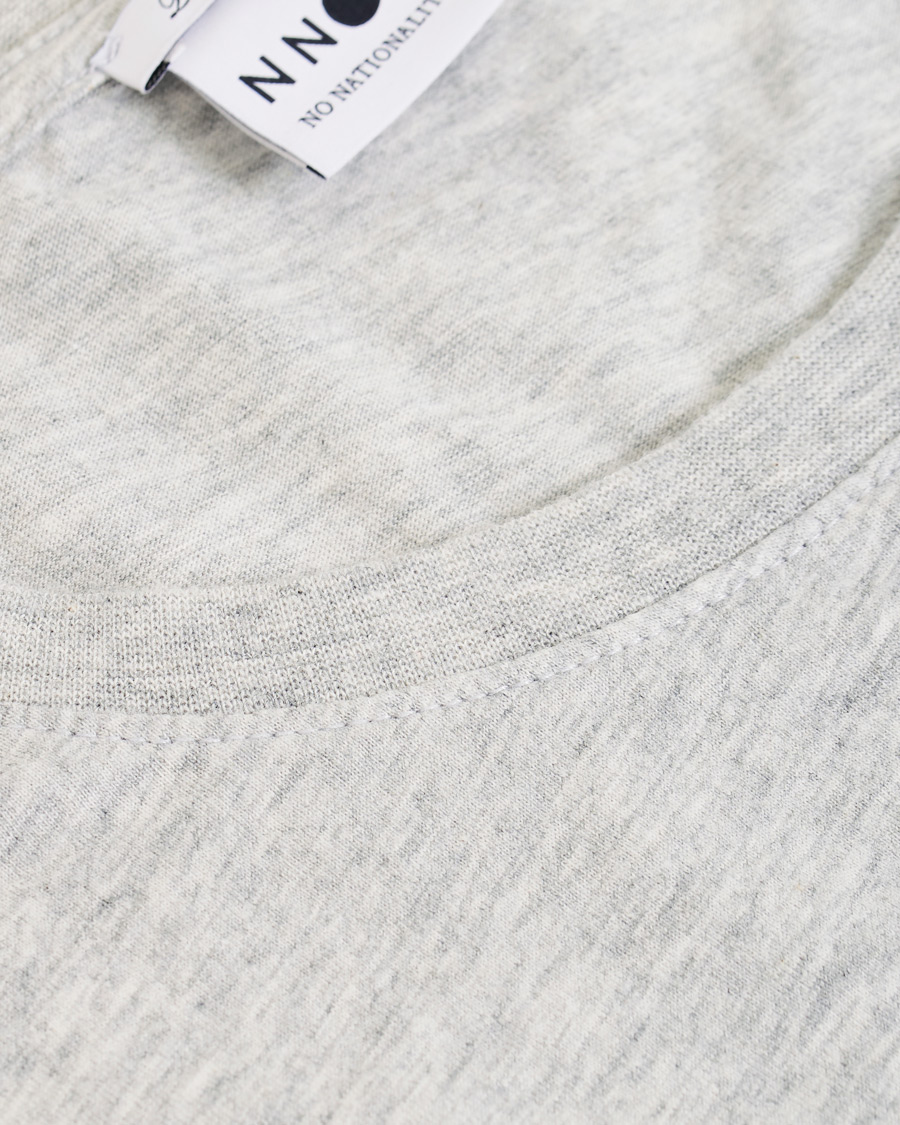 Homme | T-shirts | NN07 | Ethan Printed Crew Neck Tee Light Grey Melange