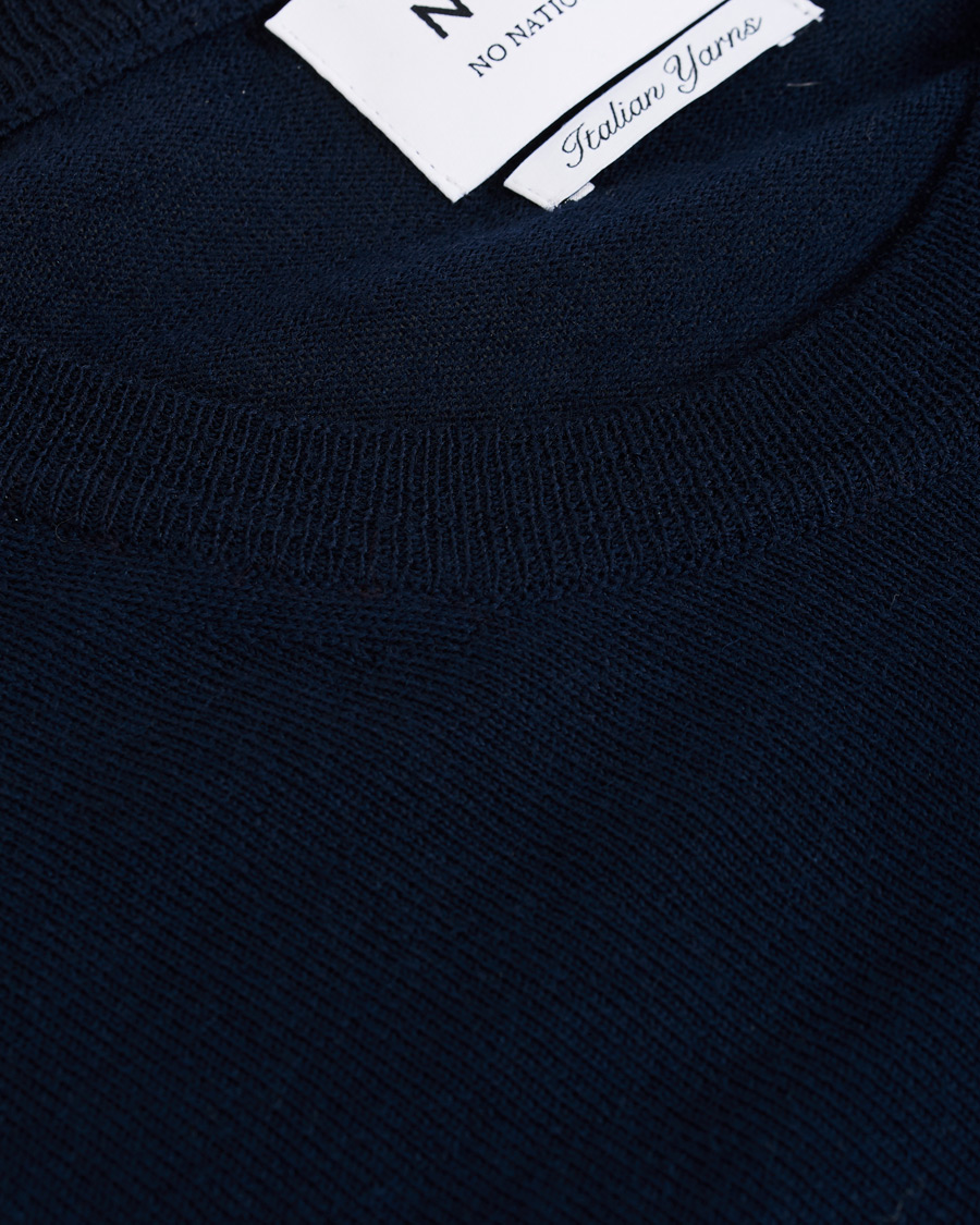 Homme | Pulls Et Tricots | NN07 | Ted Extra Fine Merino Crew Neck Pullover Navy Blue