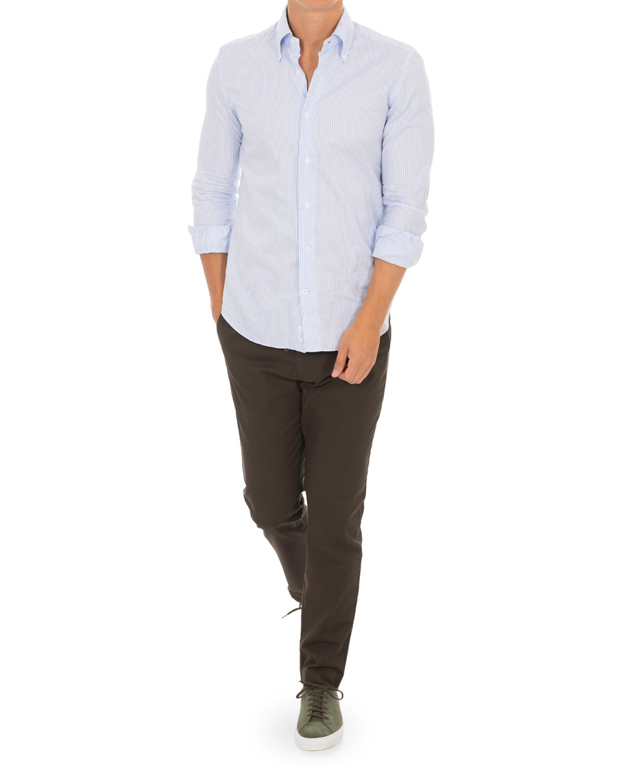 Homme | Pantalons | NN07 | Theo Regular Fit Stretch Chinos Brown