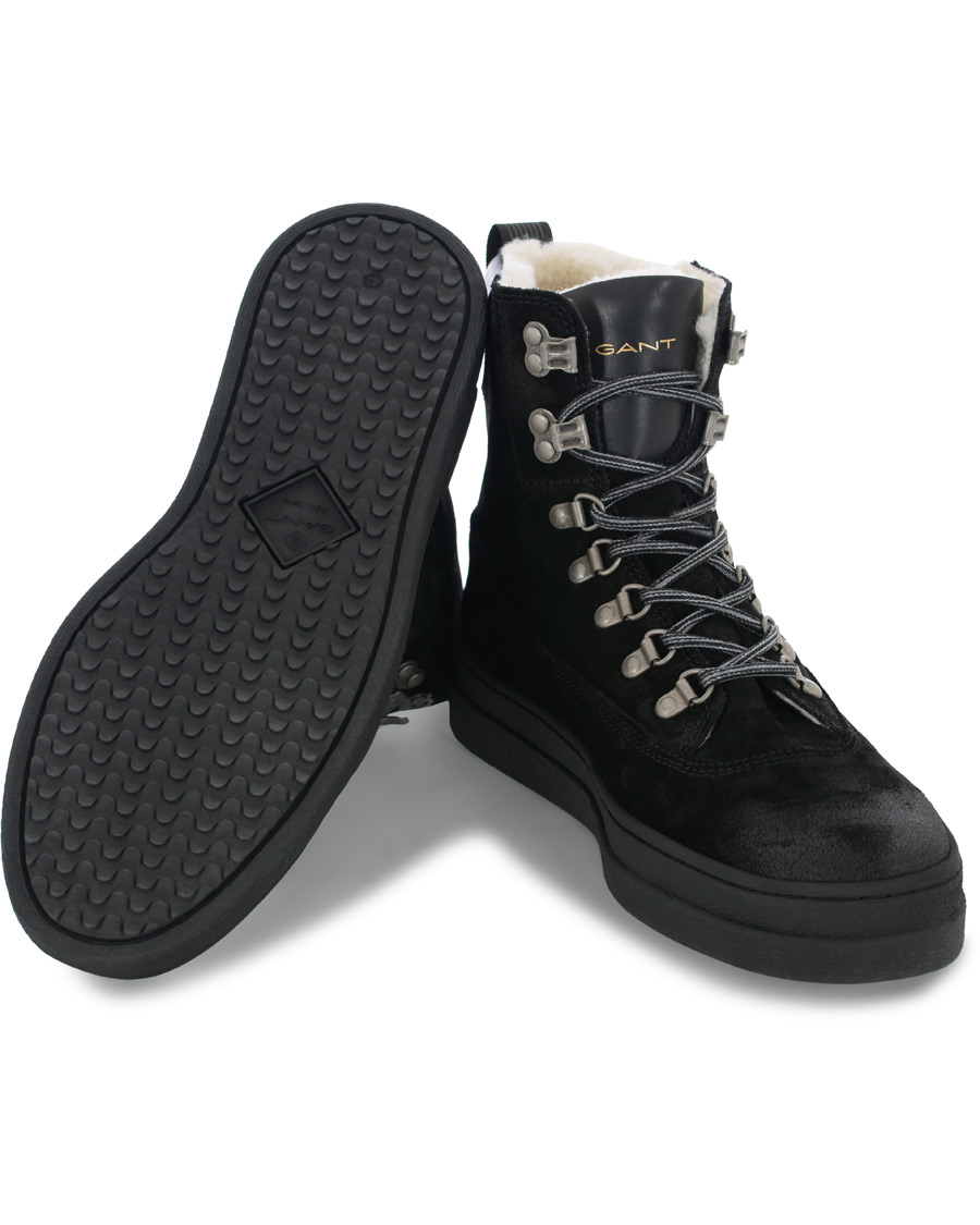 Homme | GANT Creek Wool Lined Boot Black Suede | GANT | Creek Wool Lined Boot Black Suede