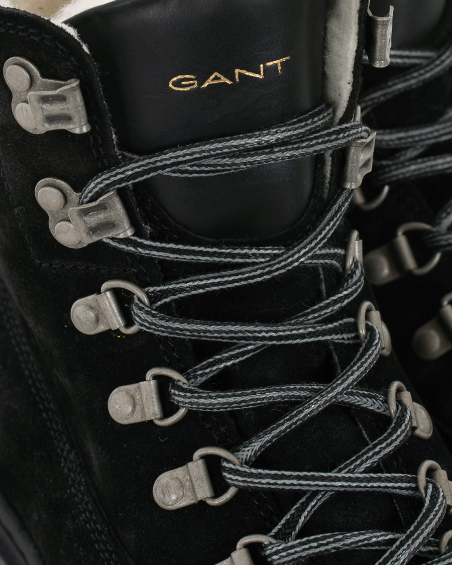 Homme | GANT Creek Wool Lined Boot Black Suede | GANT | Creek Wool Lined Boot Black Suede