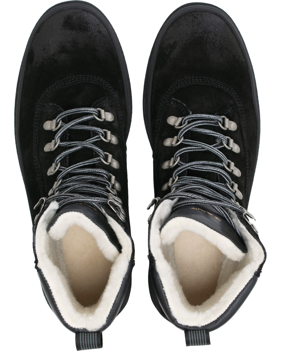 Homme | GANT Creek Wool Lined Boot Black Suede | GANT | Creek Wool Lined Boot Black Suede