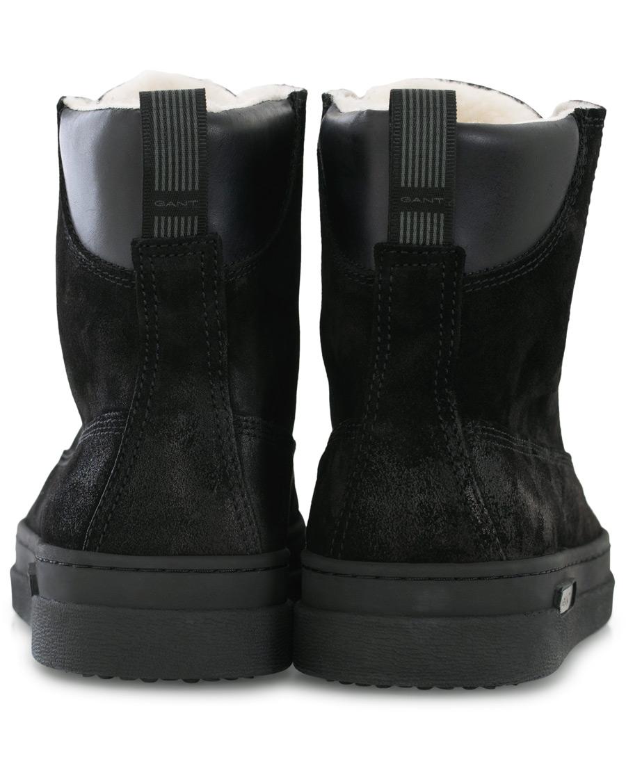 Homme | GANT Creek Wool Lined Boot Black Suede | GANT | Creek Wool Lined Boot Black Suede