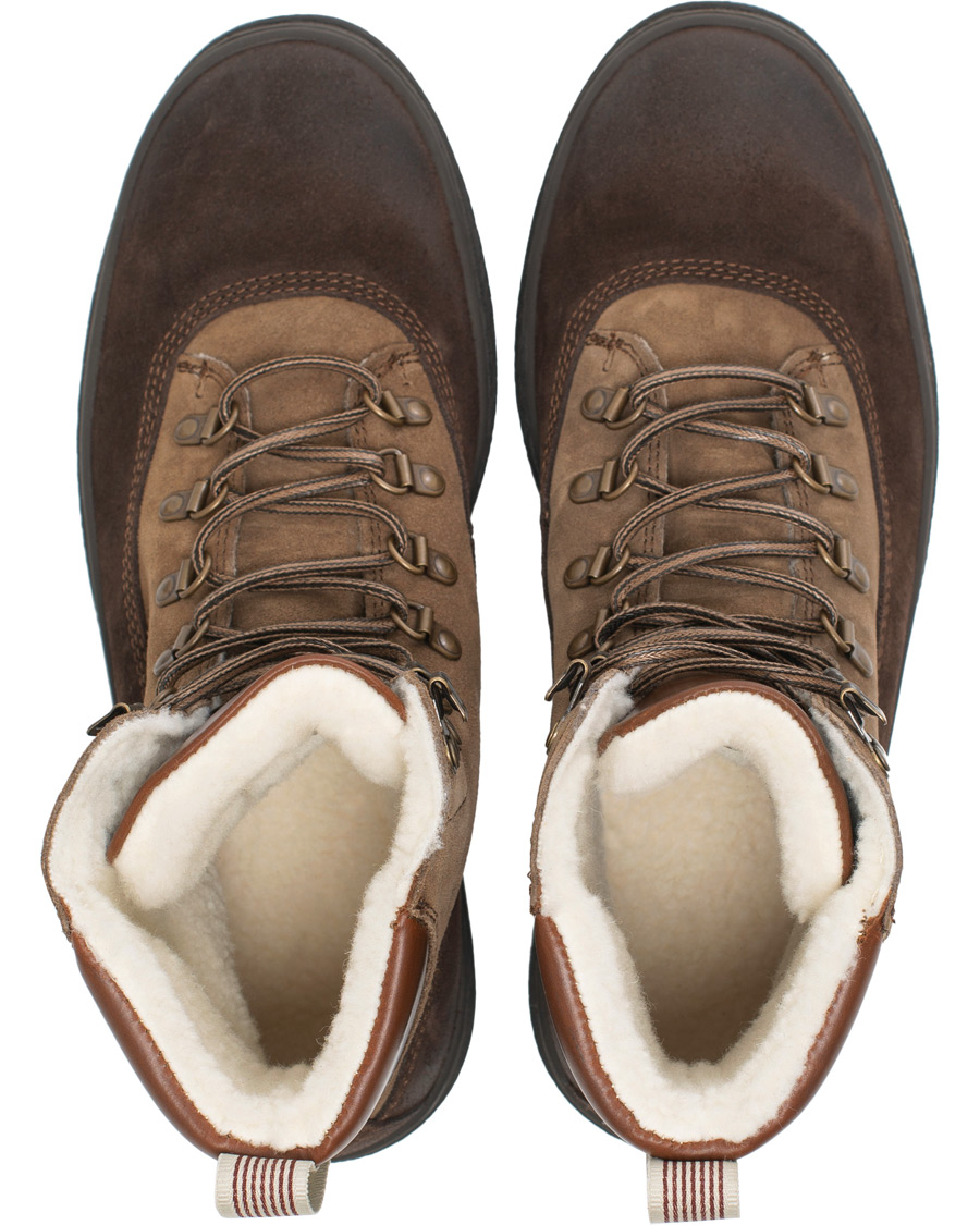 Heren | GANT Creek Wool Lined Boot Dark Brown Suede | GANT | Creek Wool Lined Boot Dark Brown Suede