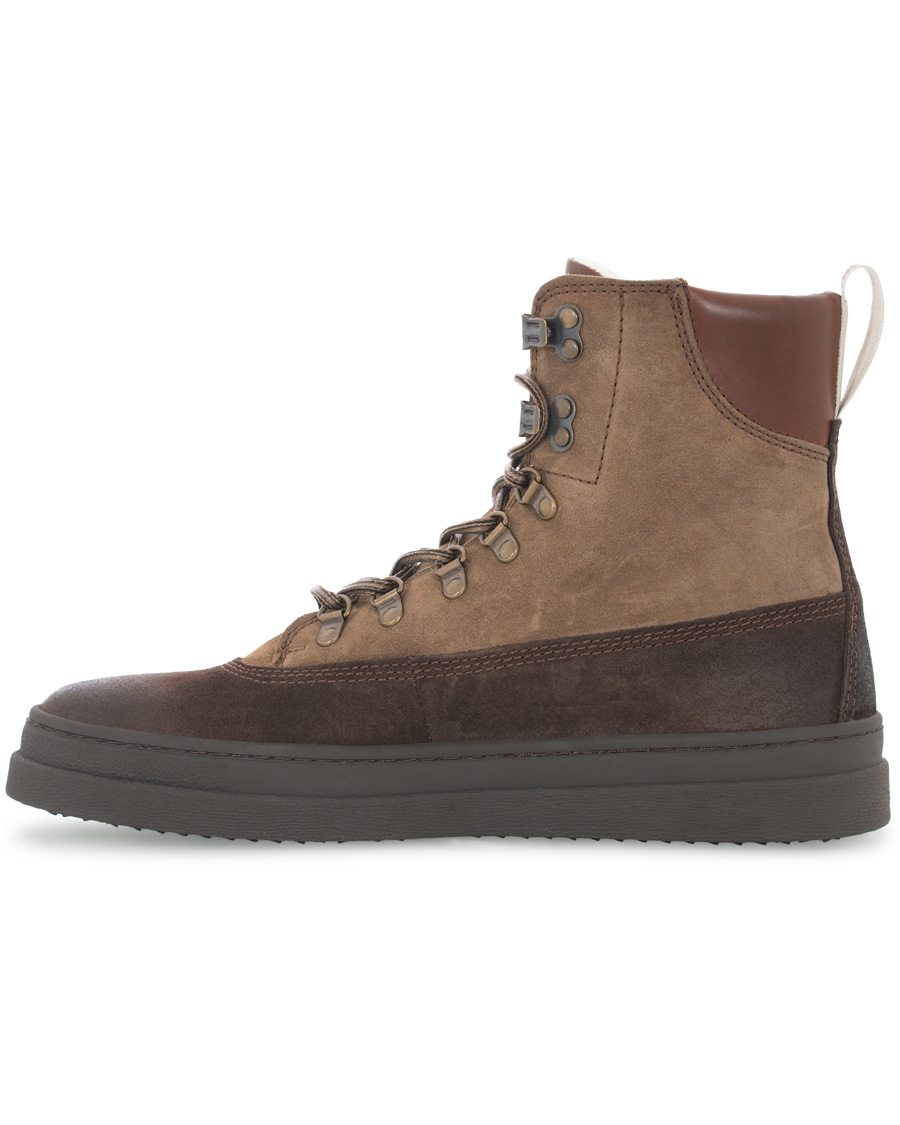Heren | GANT Creek Wool Lined Boot Dark Brown Suede | GANT | Creek Wool Lined Boot Dark Brown Suede