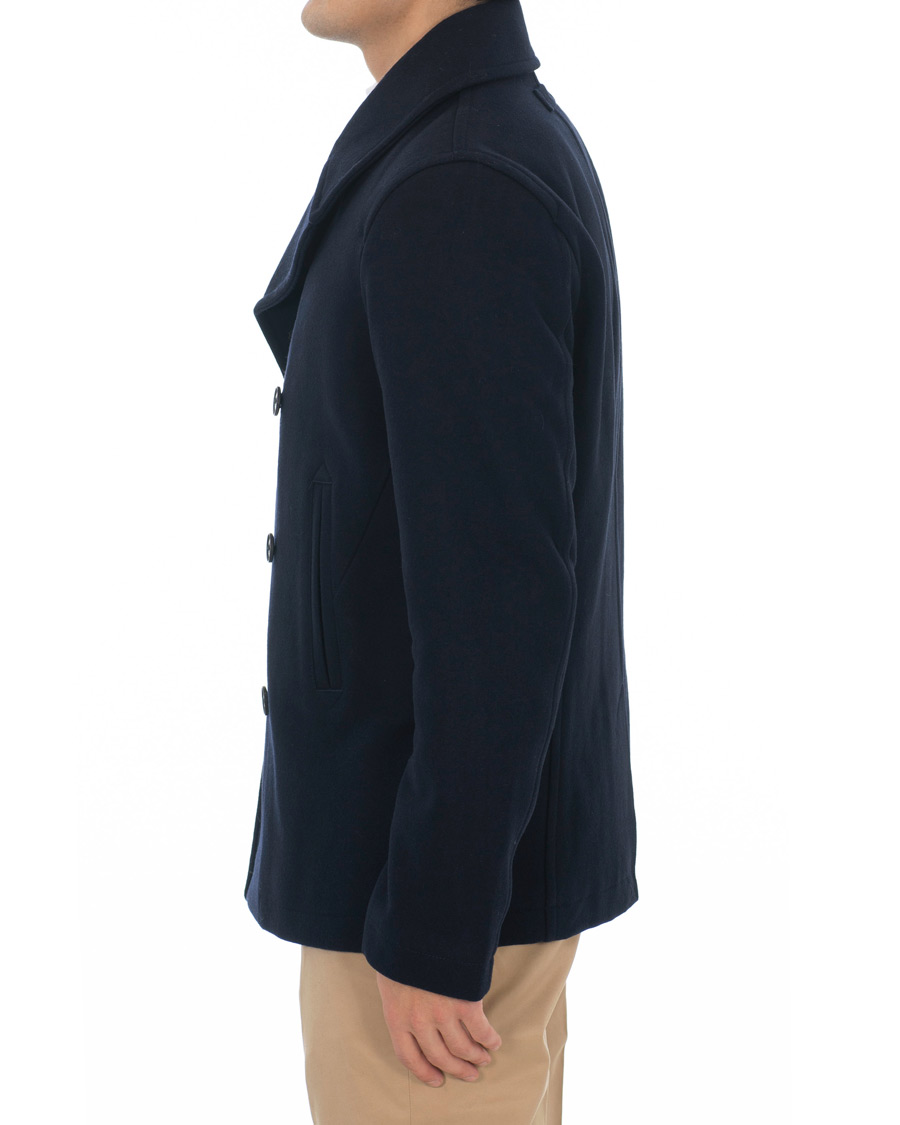 Heren | Jassen | GANT | The Classic Peacoat Evening Blue