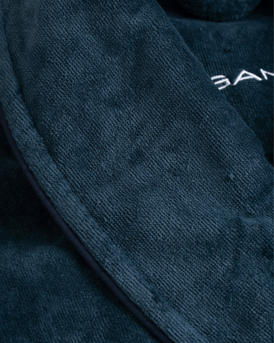 Homme | Peignoirs Et Pyjamas | GANT | Premium Velour Robe Evening Blue