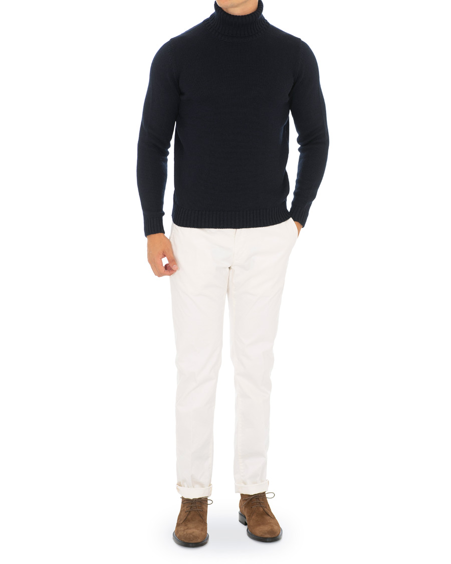 Homme | Pulls Et Tricots | Zanone | Virgin Merino Wool Rollneck Navy