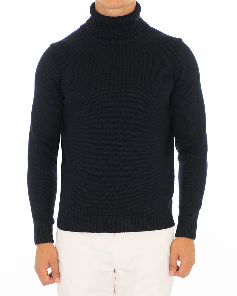 Homme | Pulls Et Tricots | Zanone | Virgin Merino Wool Rollneck Navy